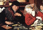 Marinus van Reymerswaele The Banker and His Wife oil painting on canvas